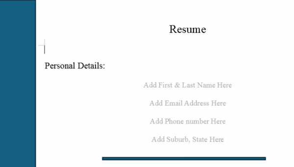 Resume Template-1
