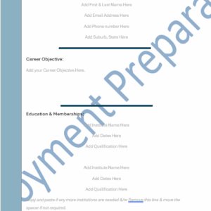 Professional Cover Letter & Resume